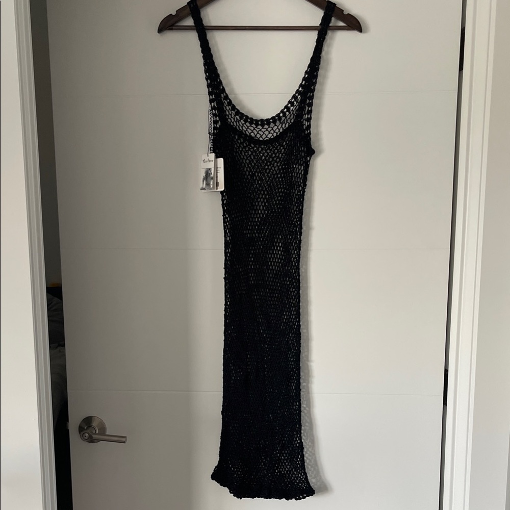 Lisa Maree All Mine Minnie Black Crochet Dress Size M